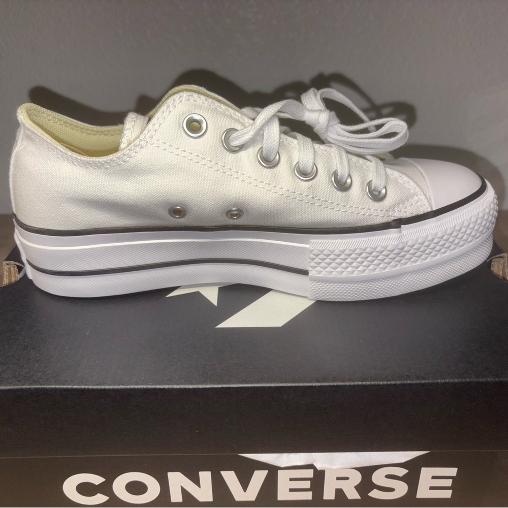 Converse Women's White Platform Sneakers